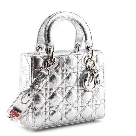 lady dior silver bag